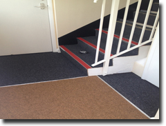 New Aquarius carpet fitted with Quantum nosing in communal area