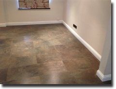Stone effect laminate flooring