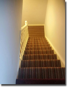 Stripe fitted on double hall, stair and landing